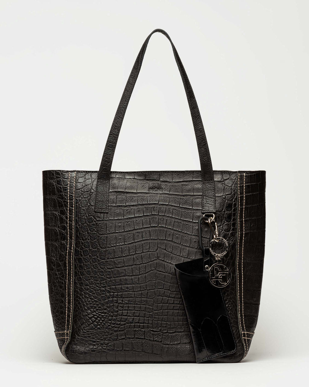 Shopper Vera en cuero croco