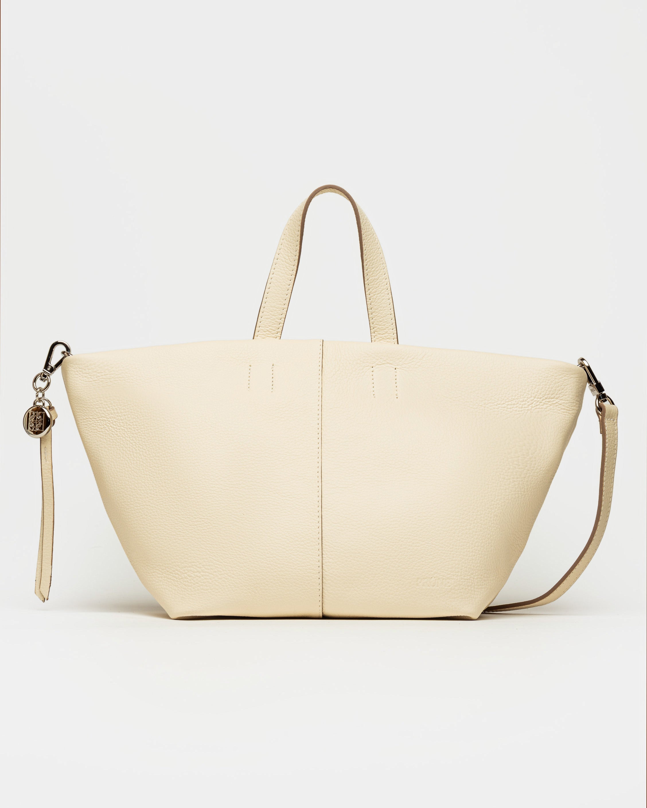 Cartera de mano The Flapper en cuero graneado