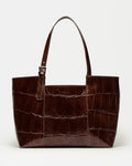 Bolso The Icon en cuero grabado big croco