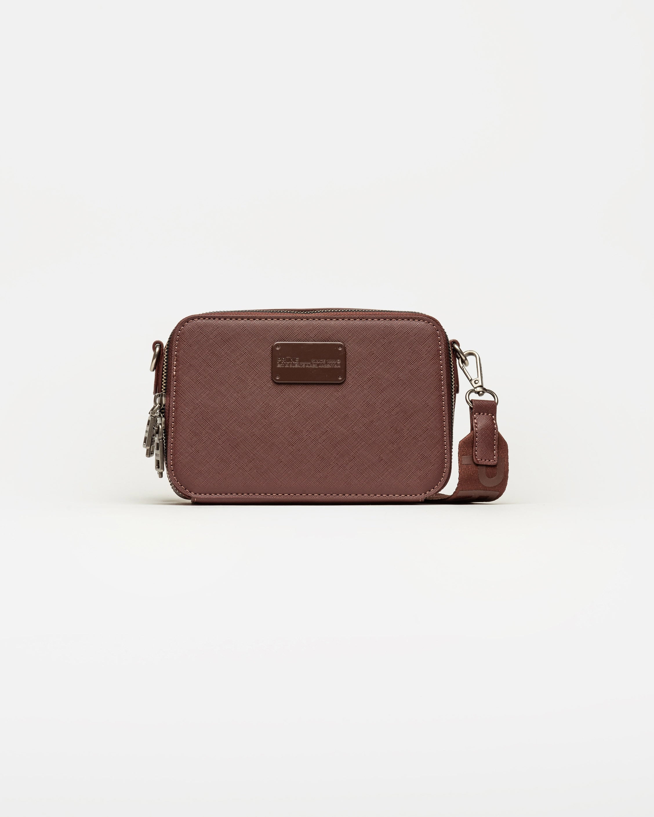 Bandolera New Penny en efecto cuero zaffiano