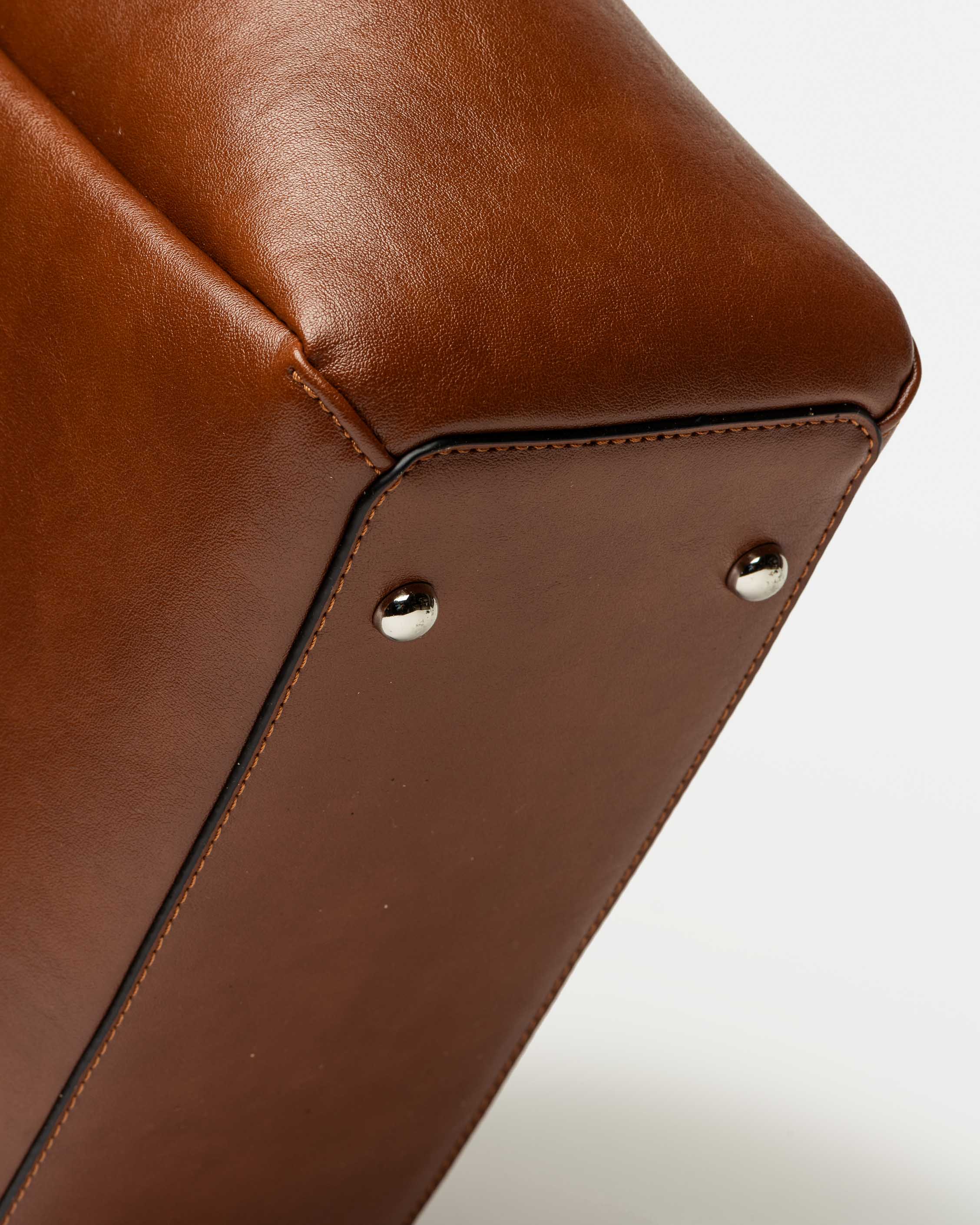 Shopper Raix en efecto cuero liso