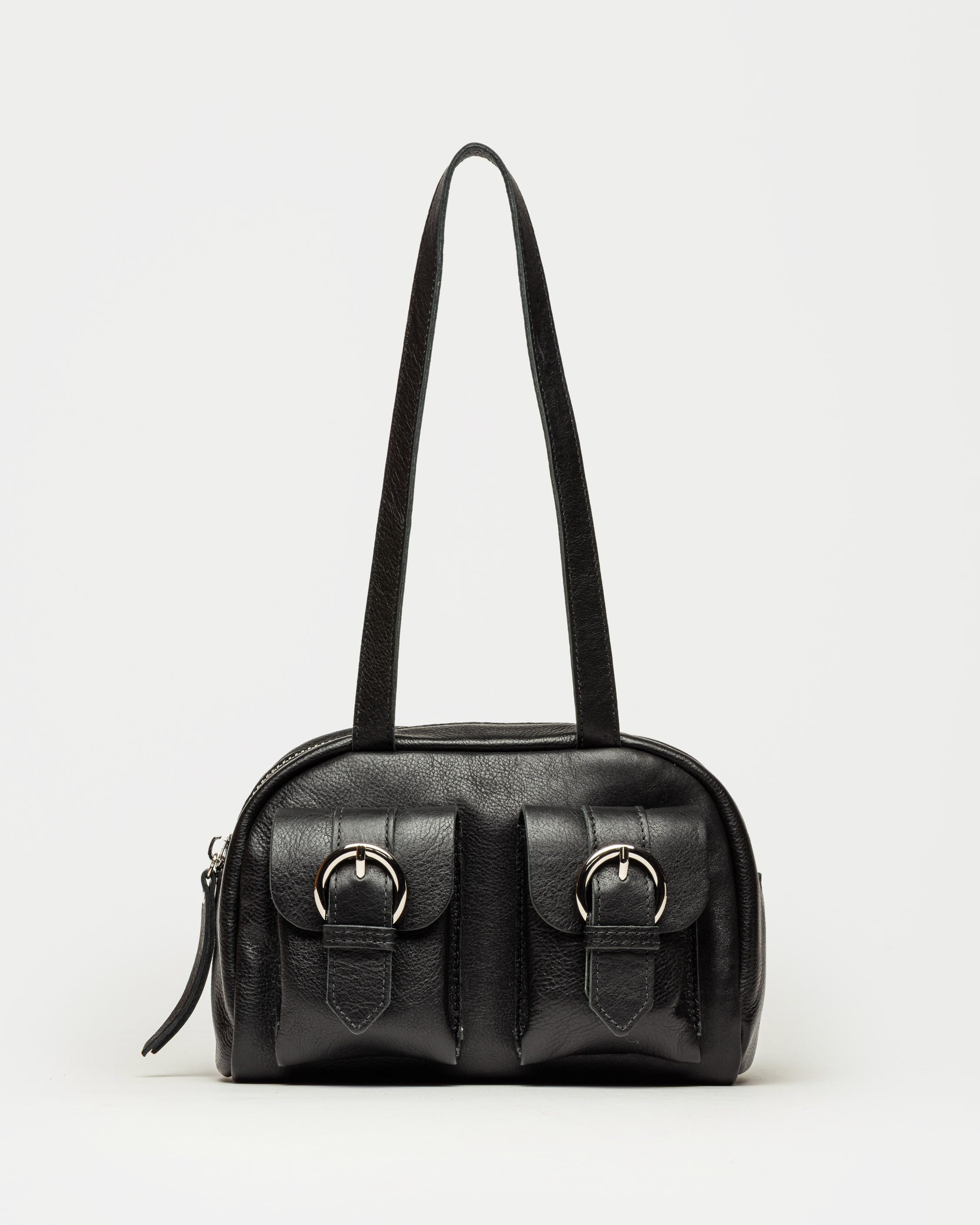 Cartera al hombro Indie en cuero graneado