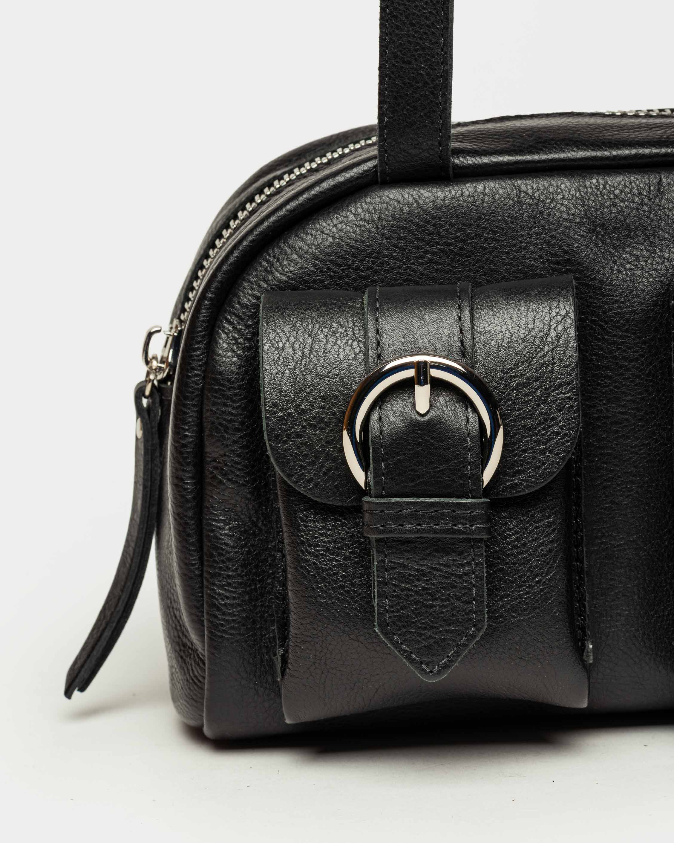 Cartera al hombro Indie en cuero graneado