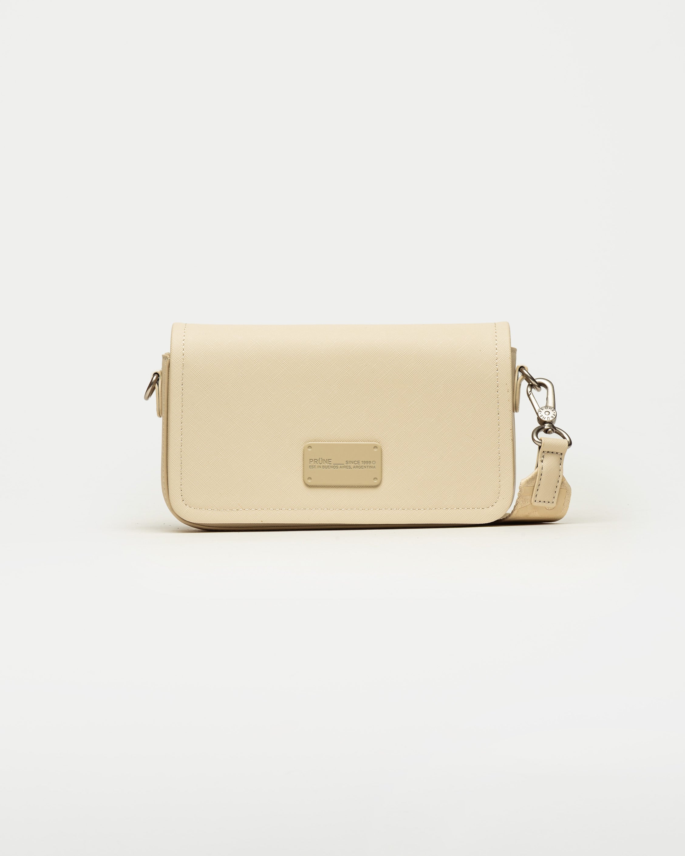 Bandolera The Flap Penny en efecto cuero graneado