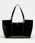 Bolso The Icon en cuero charol arrugado
