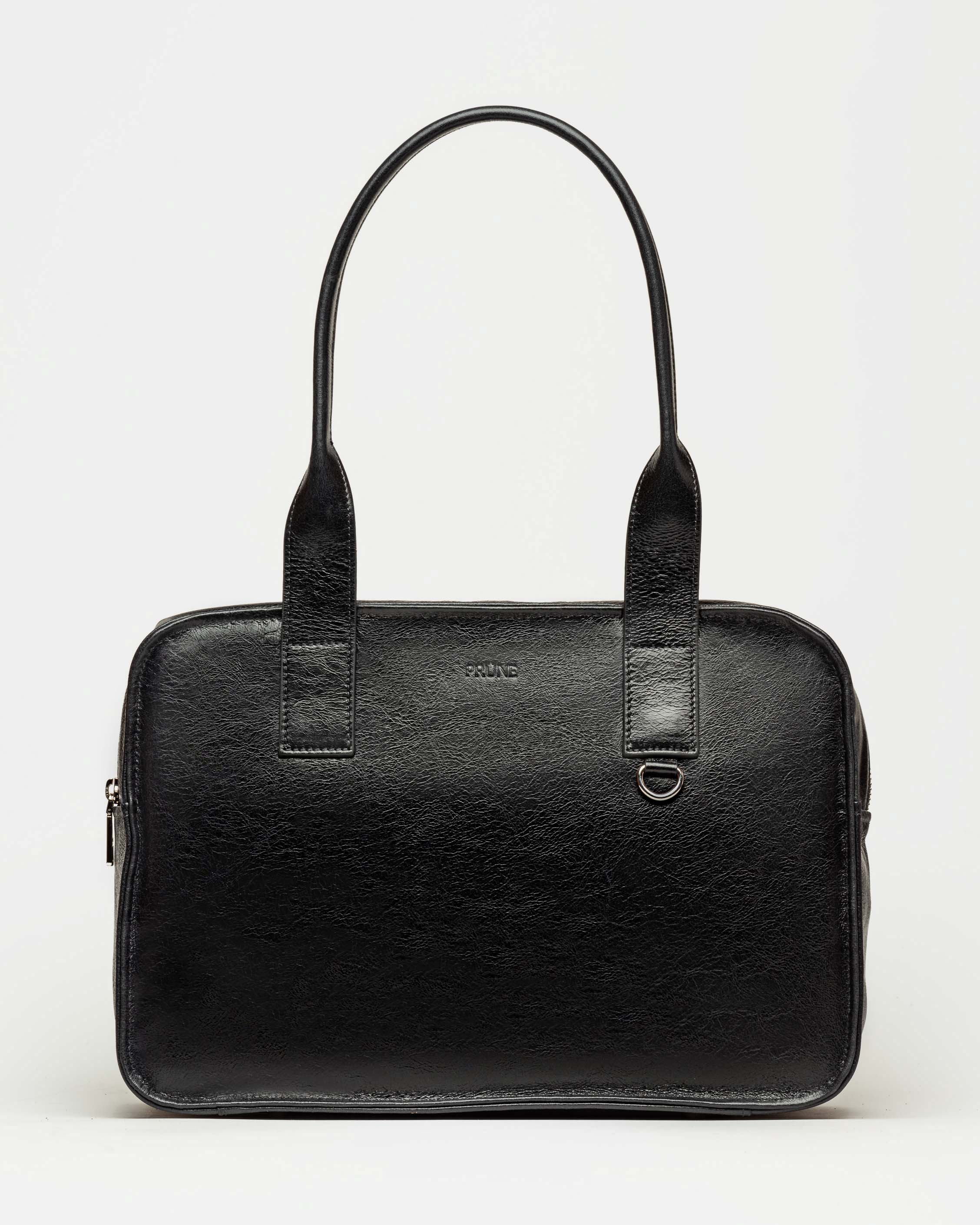 Bolso Capri en cuero arrugado