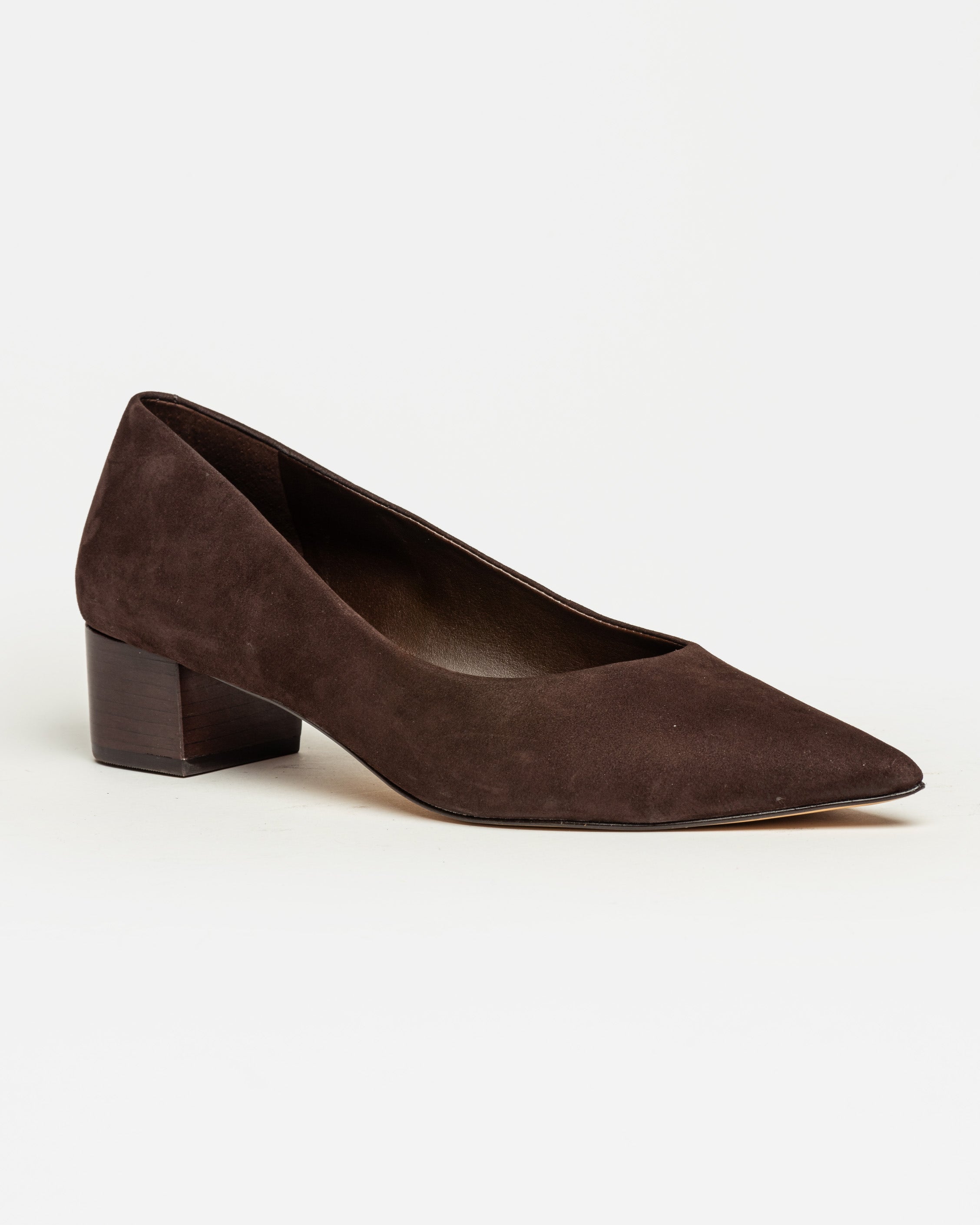 Stiletto Alanis en cuero nobuk